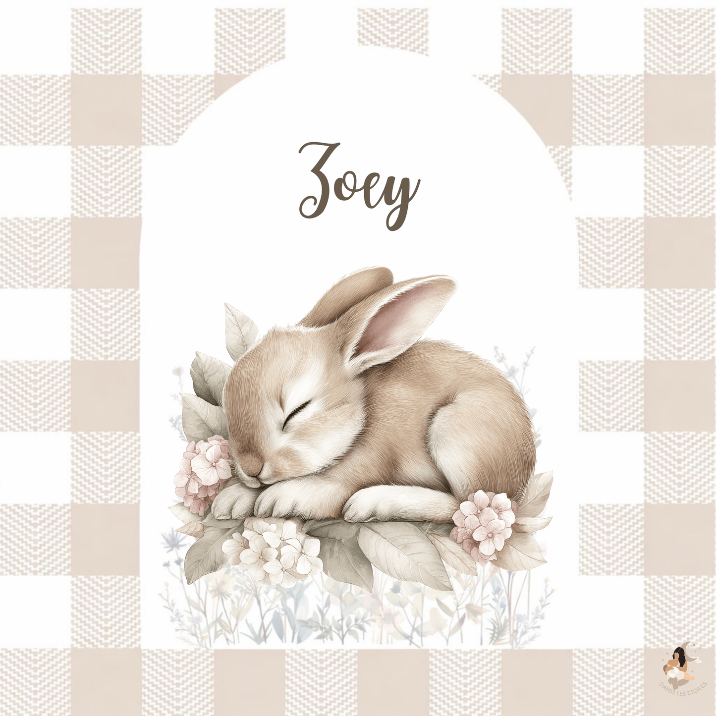 🐰 Sticker Toniebox – Lapin Vichy
