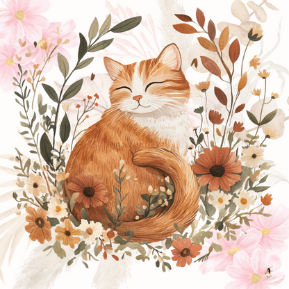Sticker Toniebox personnalisé Les chats fleuris