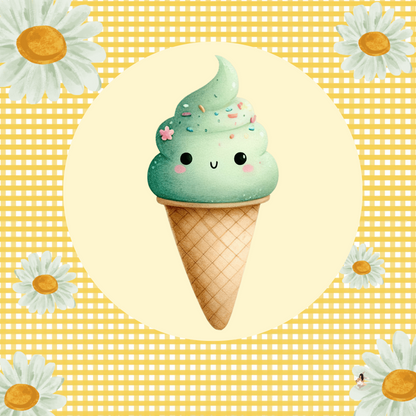 Sticker Toniebox personnalisé Glace gourmande