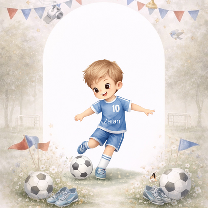 ⚽ Stickers Foot Personnalisés – Prénom & Numéro