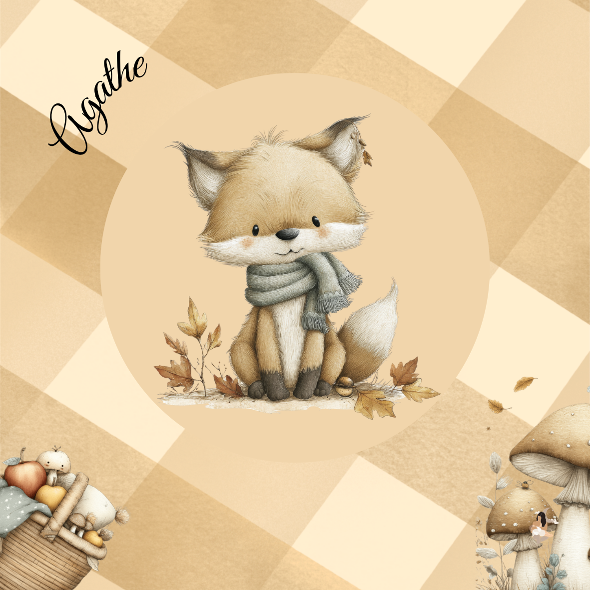 Sticker Toniebox personnalisé Automne
