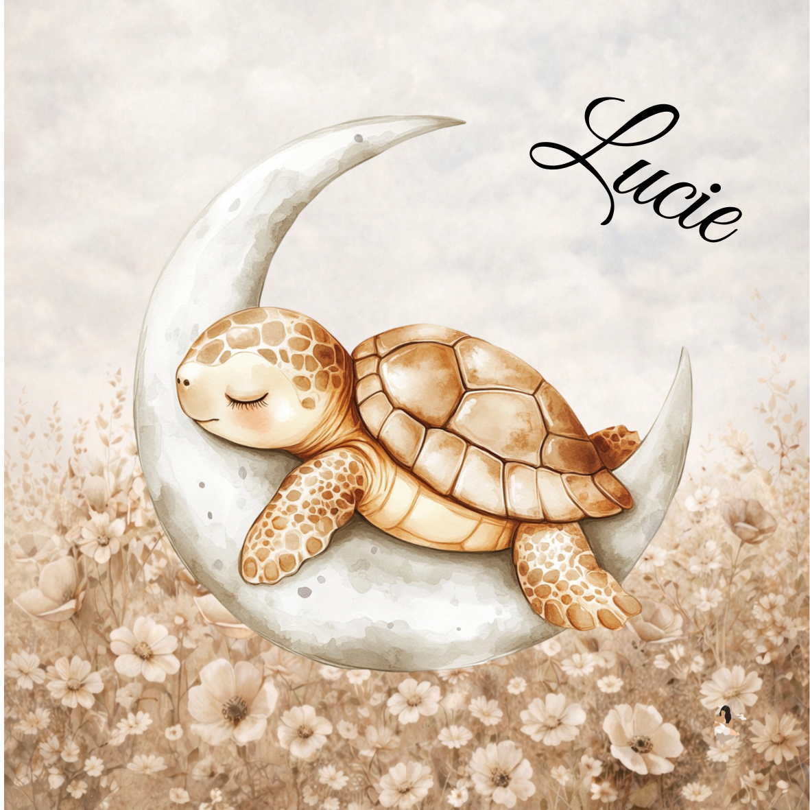 Sticker Toniebox personnalisé tortue