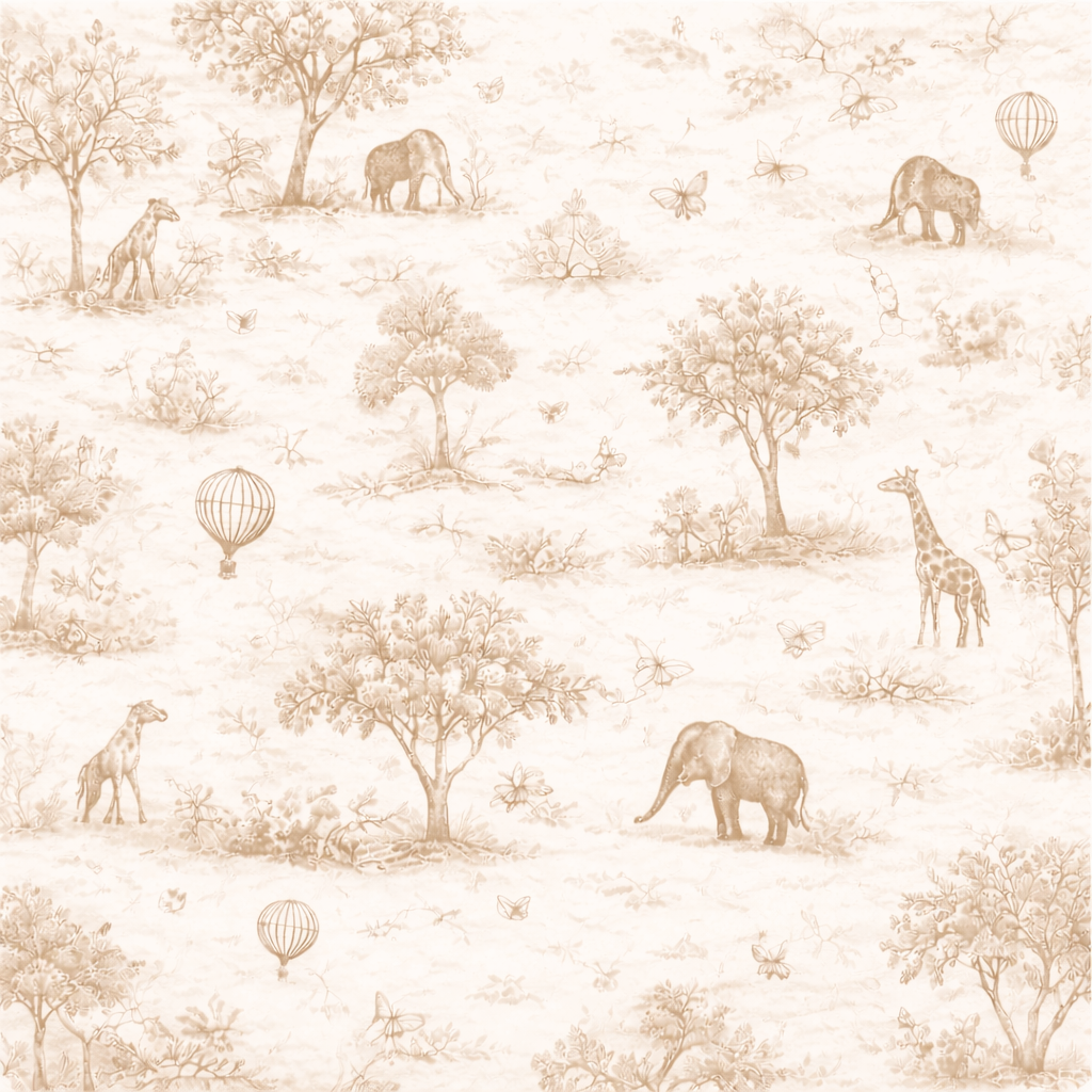 ✨ Sticker personnalisé – Thème Safari Noble