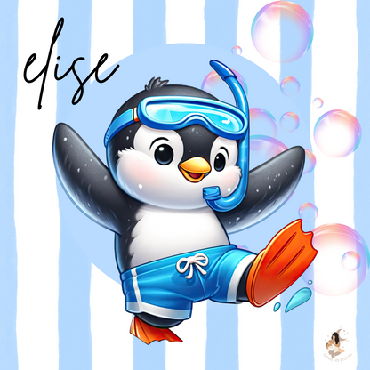 🐧 Stickers personnalisés – Spécial Toniebox pingouin