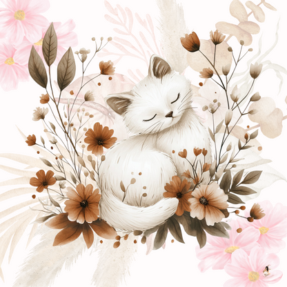 Sticker Toniebox personnalisé Les chats fleuris
