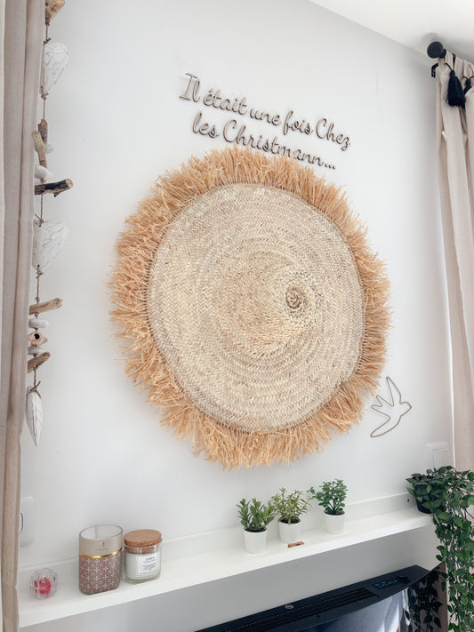 Chapeau de paille décoratif – 74 cm