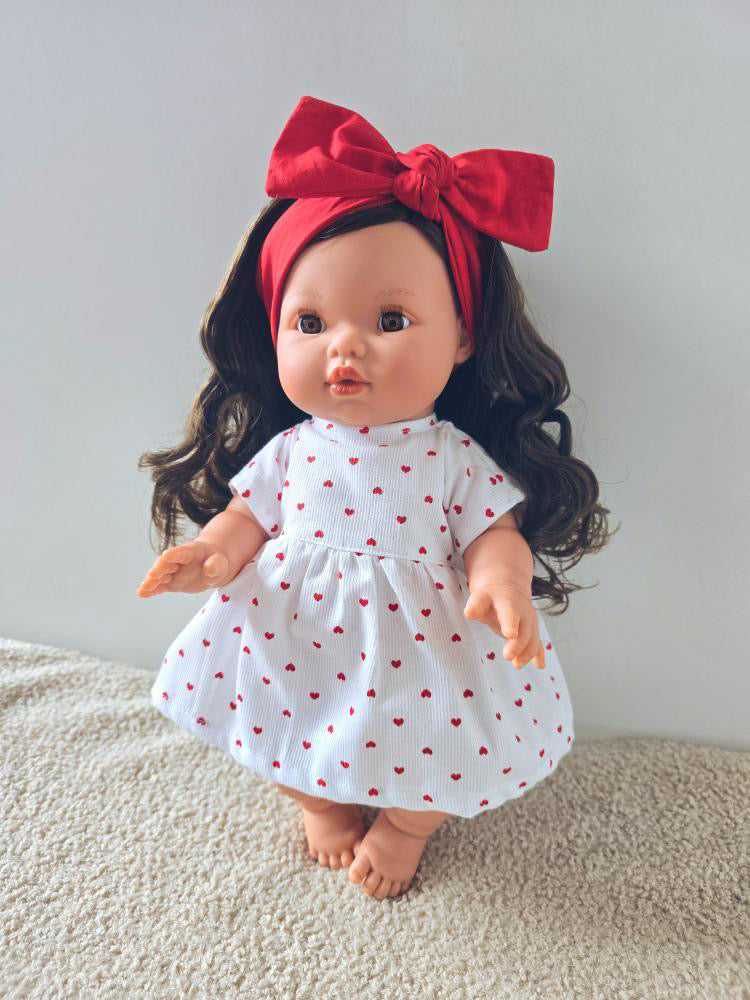 Robe & Bandeau – Ensemble poupée cœur ❤️