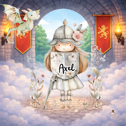 Sticker Toniebox personnalisé les chevaliers