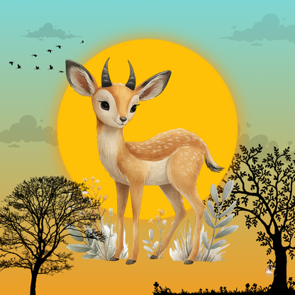 Sticker Toniebox personnalisé au cœur de la savane