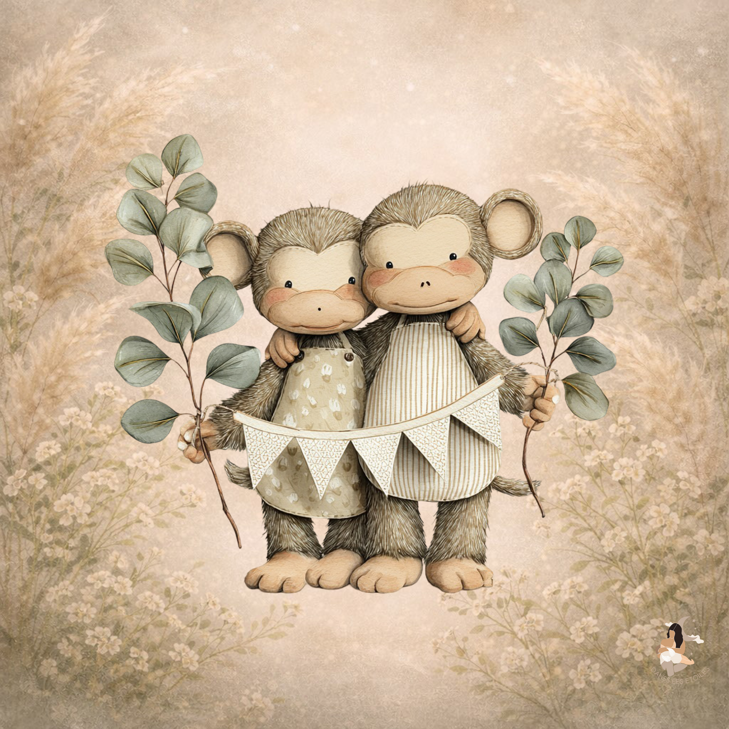 Stickers personnalisé TonieBox – Collection Câlins Sauvages 🐒🦁🦒