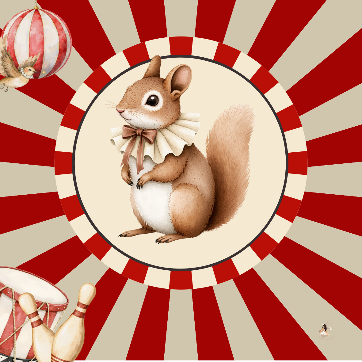 Sticker Toniebox personnalisé circus