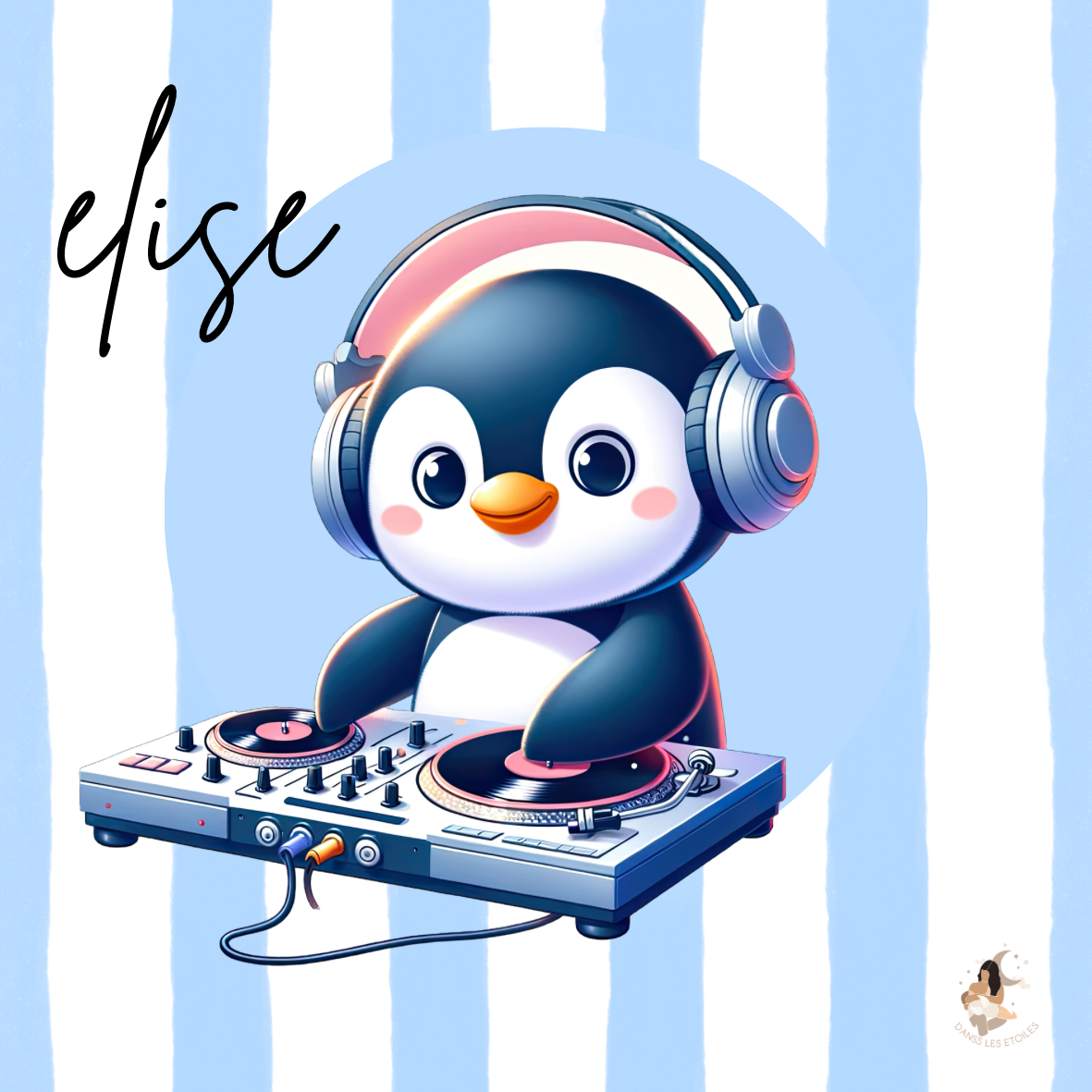 🐧 Stickers personnalisés – Spécial Toniebox pingouin