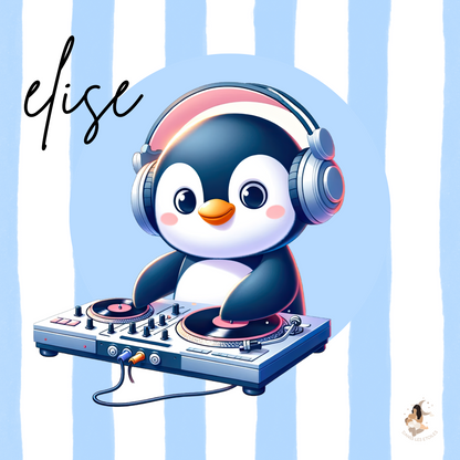 🐧 Stickers personnalisés – Spécial Toniebox pingouin