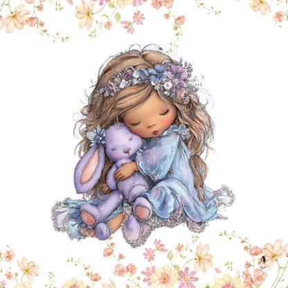 Sticker Toniebox personnalisé Girls fleuris