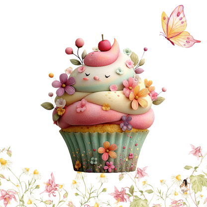 Sticker Toniebox personnalisé cupcake
