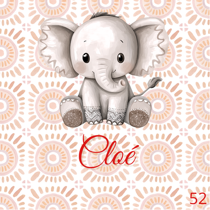 Sticker Toniebox personnalisé Les éléphants