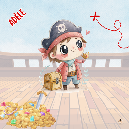 Sticker Toniebox personnalisé pirate