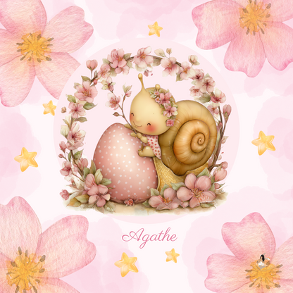 Sticker Toniebox personnalisé Escargot 🌸