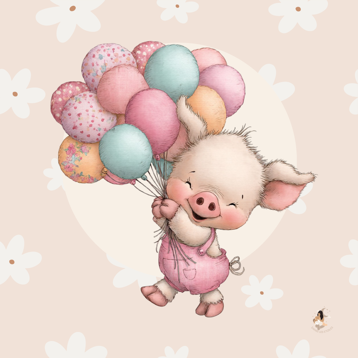 Sticker Toniebox personnalisé petit cochon