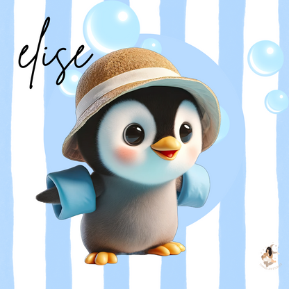 🐧 Stickers personnalisés – Spécial Toniebox pingouin