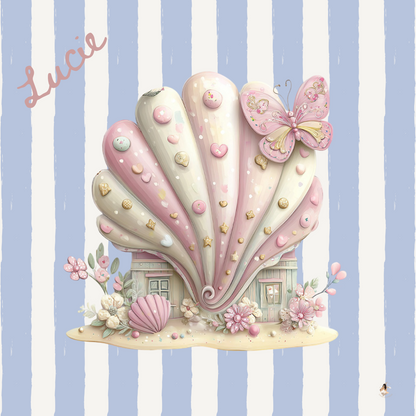 Sticker Toniebox personnalisé coquillages et crustacés