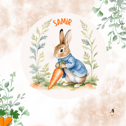 Sticker Toniebox personnalisé Pierre lapin