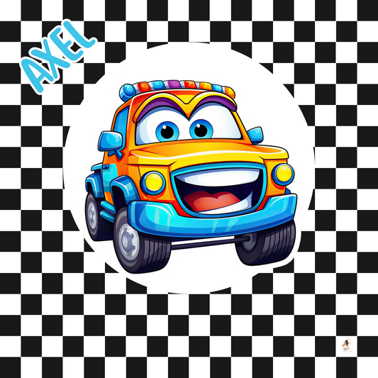 🚗 Stickers Toniebox – Collection Petites Voitures Rigolotes