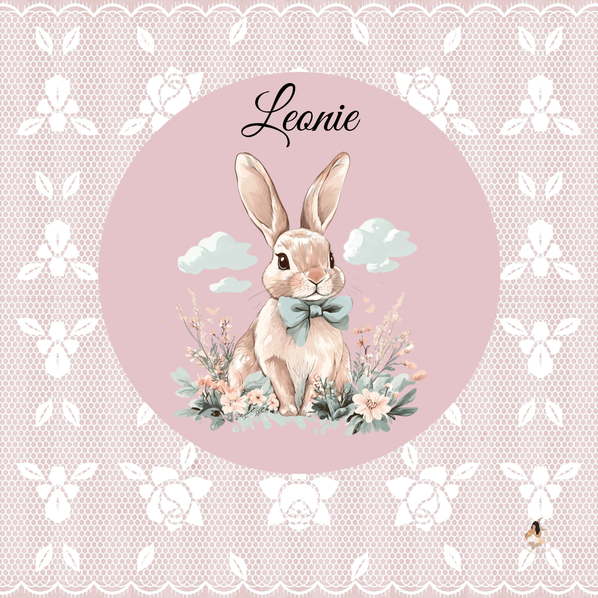 Sticker personnalisé Toniebox 2 – Collection Léonie 🐰🌸