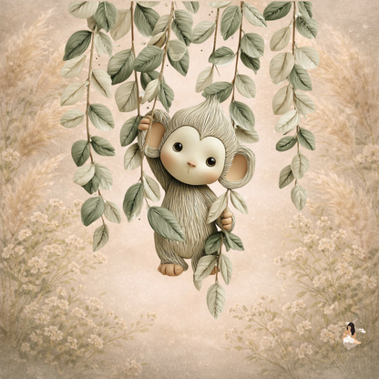 Stickers personnalisé TonieBox – Collection Câlins Sauvages 🐒🦁🦒