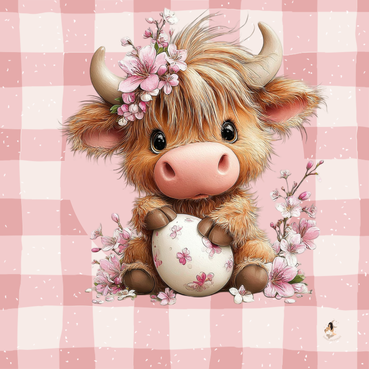 Sticker Toniebox personnalisé vache à la ferme