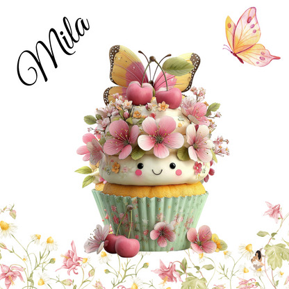 Sticker Toniebox personnalisé cupcake