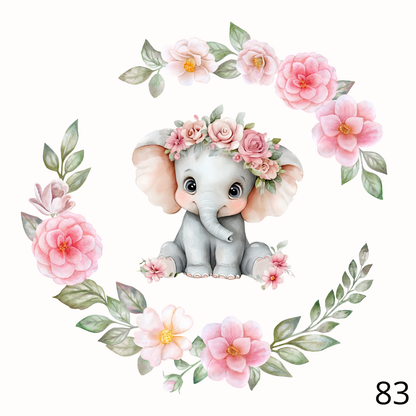 Sticker Toniebox personnalisé Les éléphants