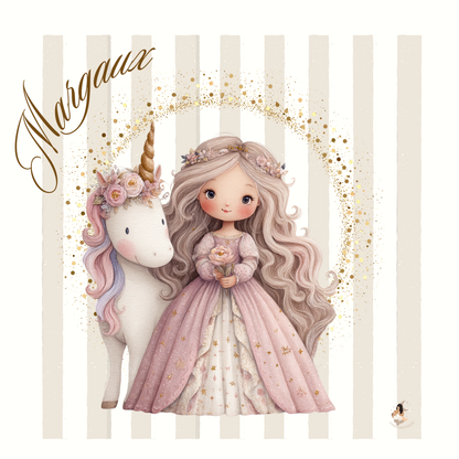 ✨ Stikers Collection Princesse Licorne Dorée ✨