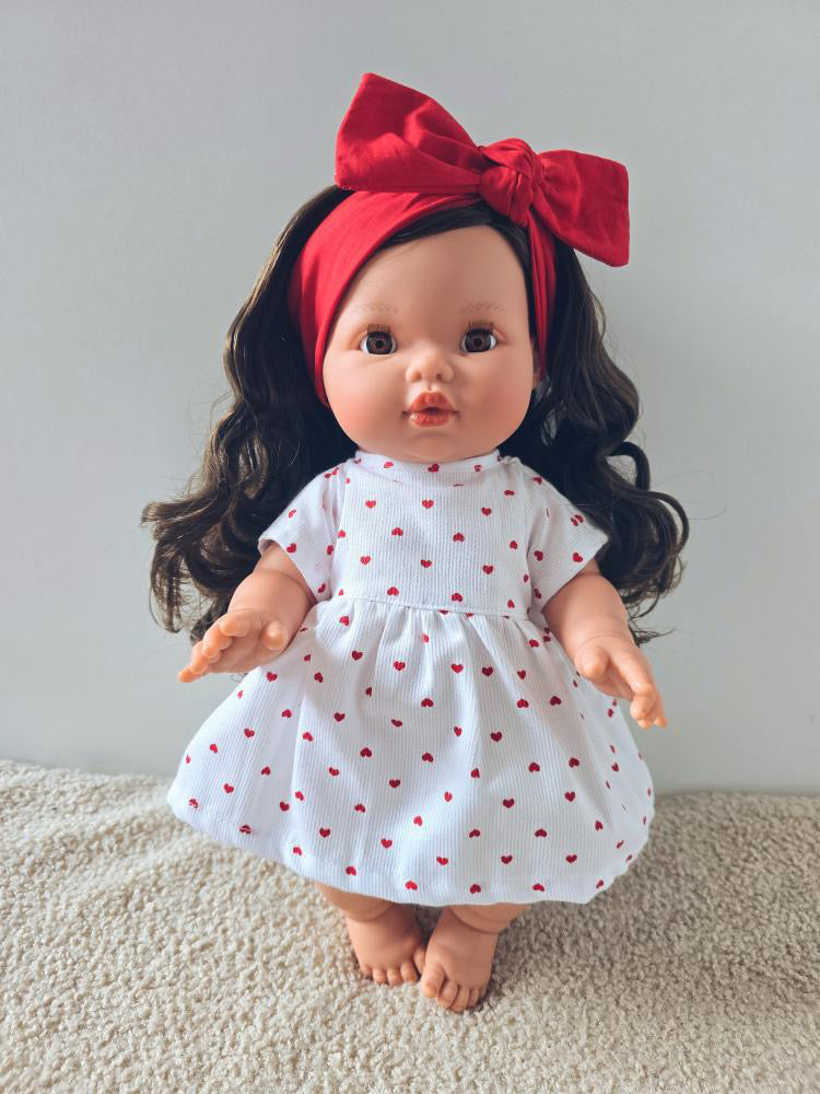 Robe & Bandeau – Ensemble poupée cœur ❤️
