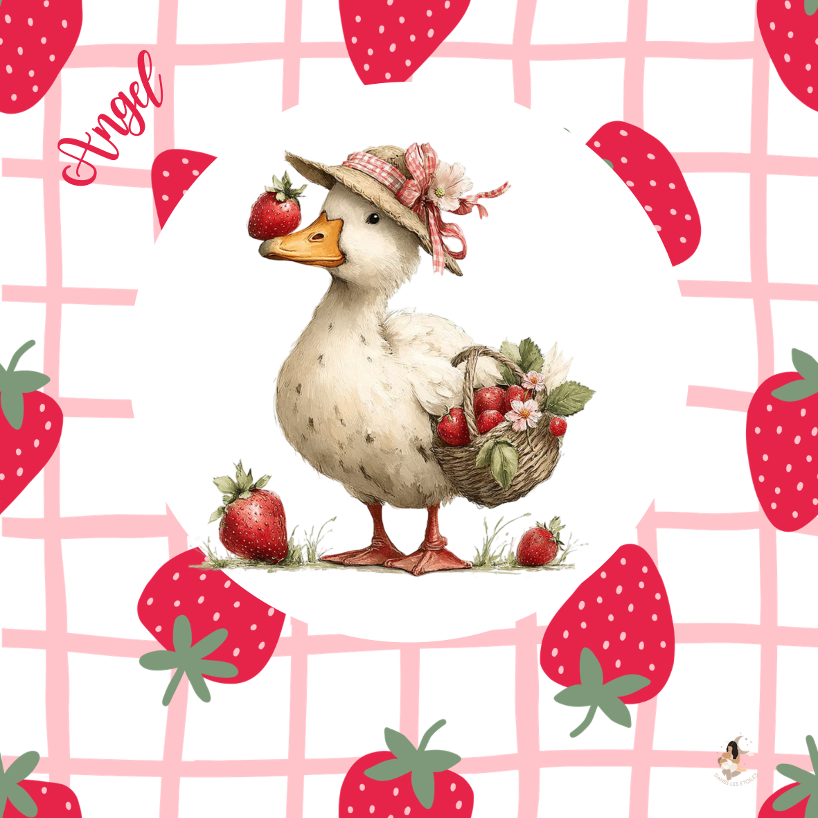 Sticker Toniebox personnalisé fraises 🍓 des oies