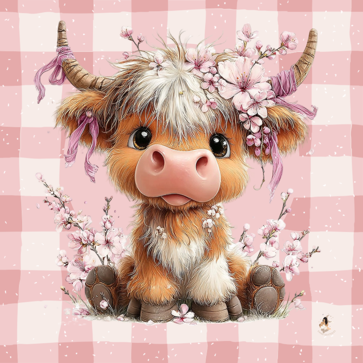 Sticker Toniebox personnalisé vache à la ferme