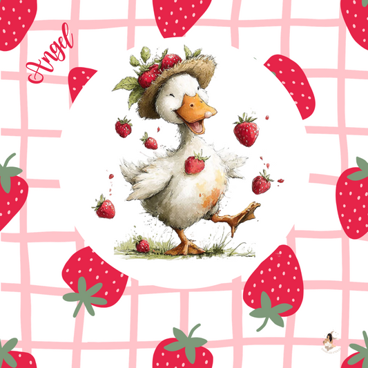 Sticker Toniebox personnalisé fraises 🍓 des oies