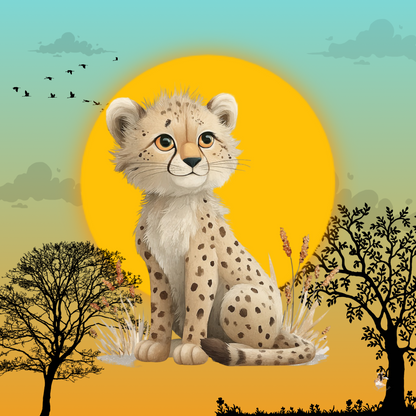 Sticker Toniebox personnalisé au cœur de la savane