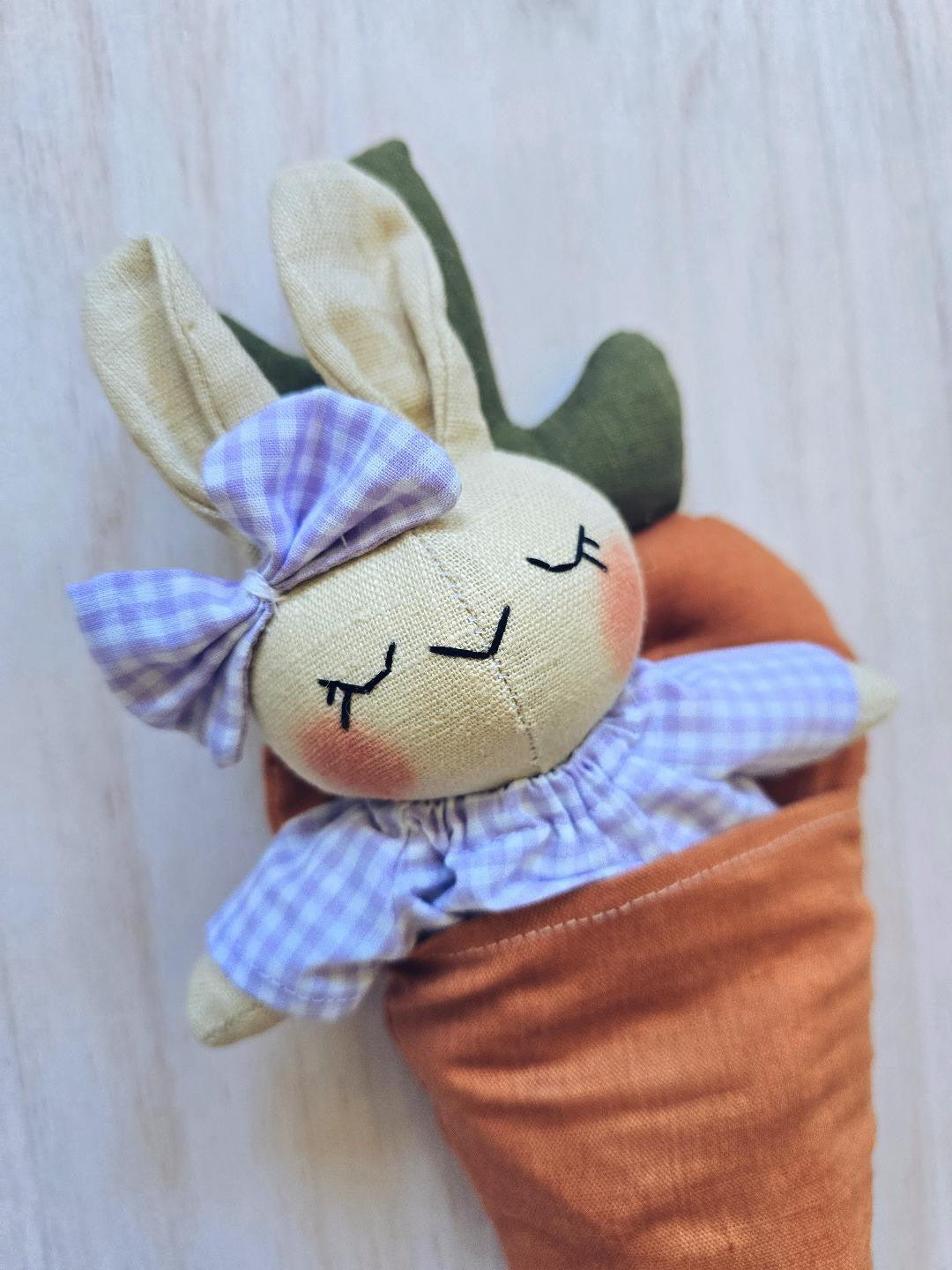 Mini lapin et sa carotte