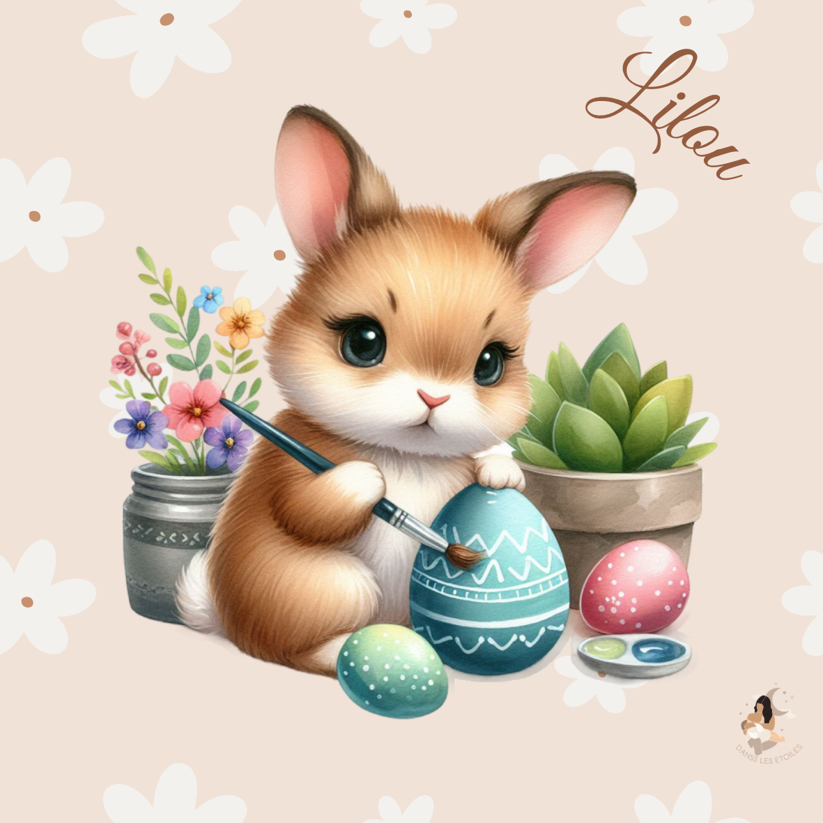 🌸 Stickers Œufs de Pâques – Collection Printemps Enchanté 🐰✨