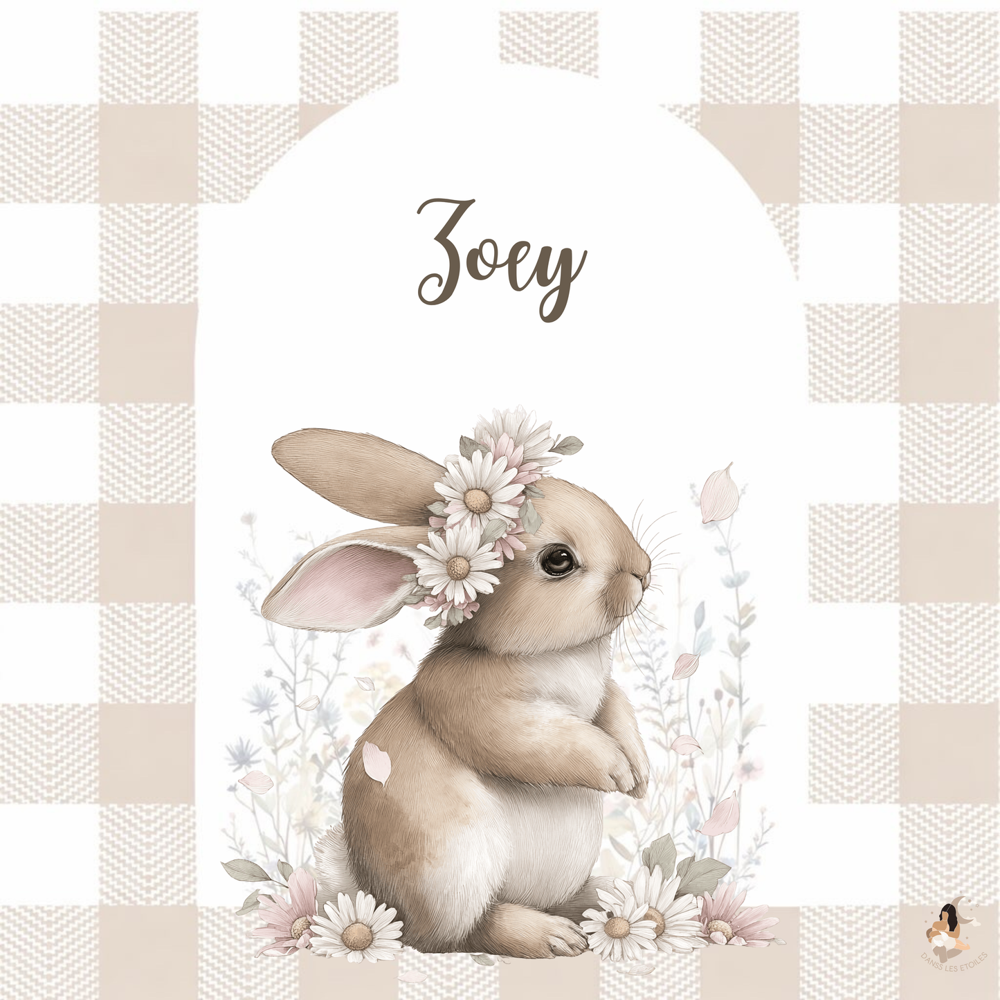 🐰 Sticker Toniebox – Lapin Vichy