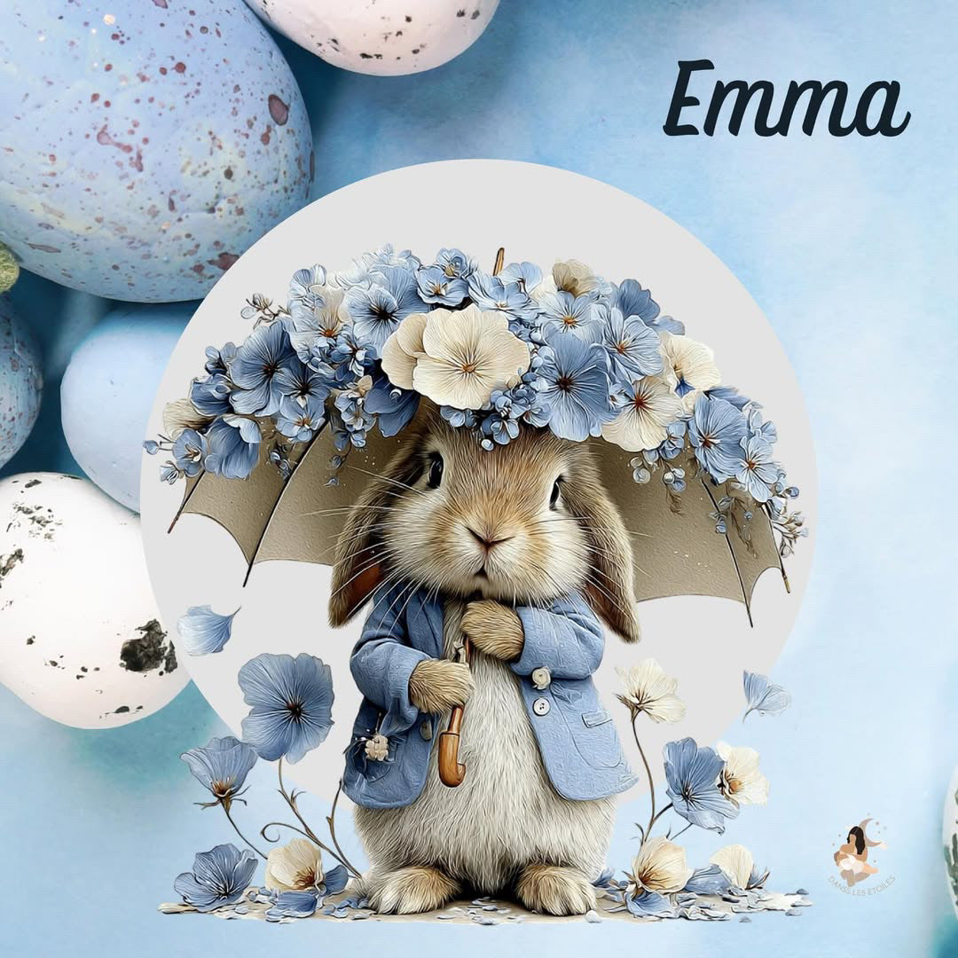 Stickers Toniebox – Collection Bleu Poétique lapin 🌙