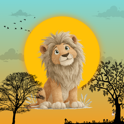 Sticker Toniebox personnalisé au cœur de la savane