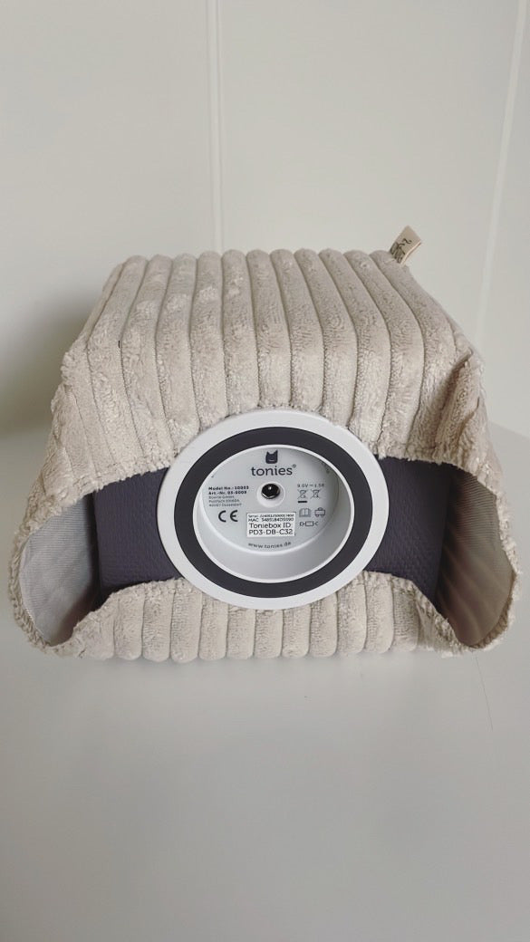 Housse Toniesbox - Grosses côtes crème