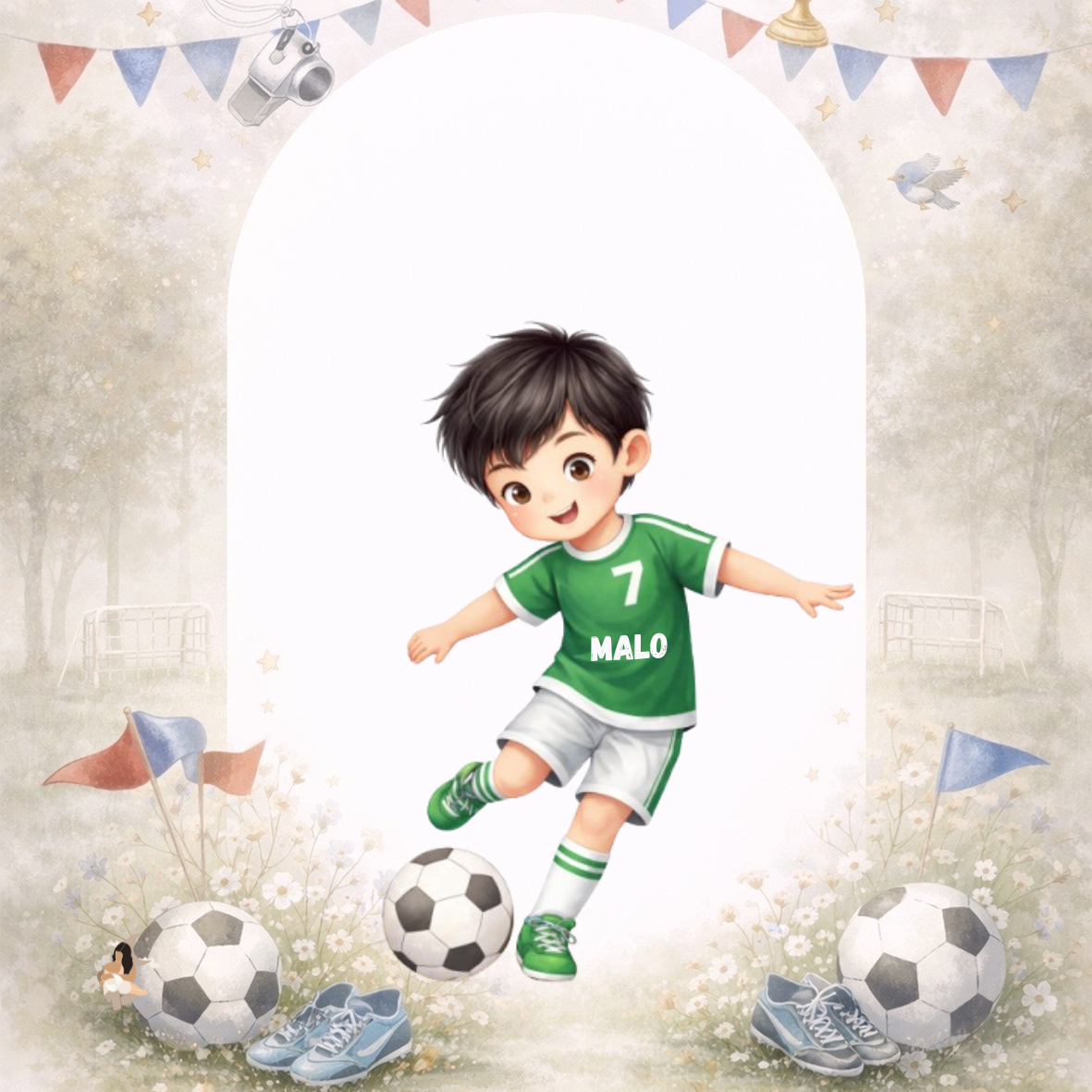 ⚽ Stickers Foot Personnalisés – Prénom & Numéro