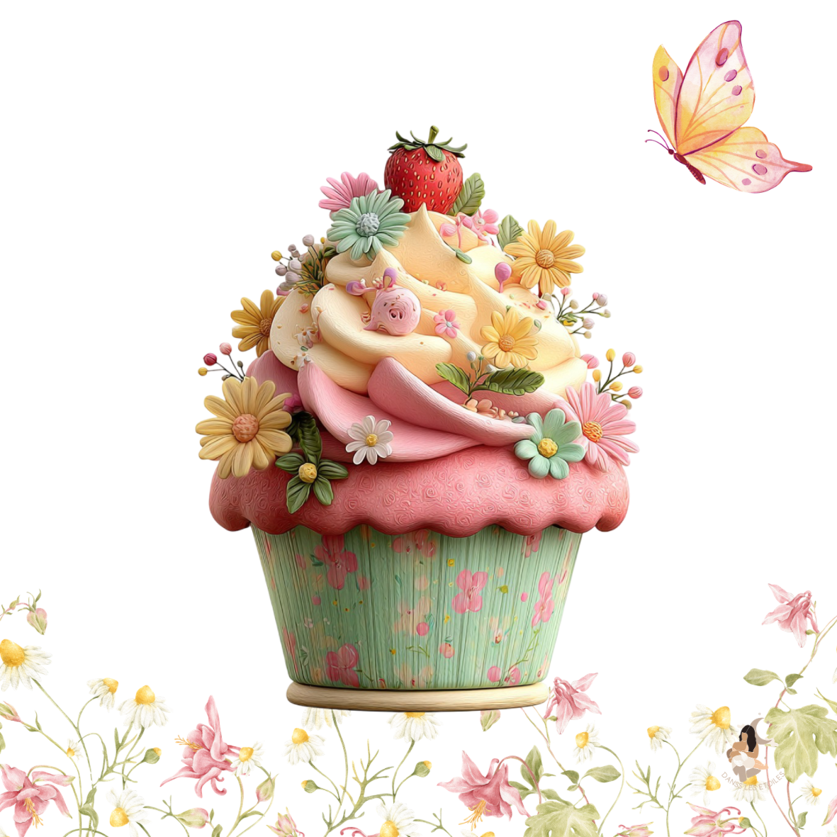 Sticker Toniebox personnalisé cupcake