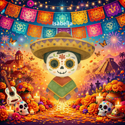 Sticker Toniebox personnalisé Dia de los muertos