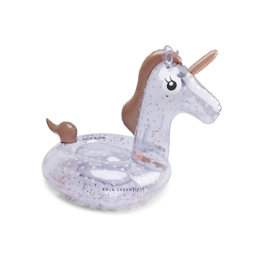 Matelas gonflable Daisy Flower | Blue Unicorn 150 cm