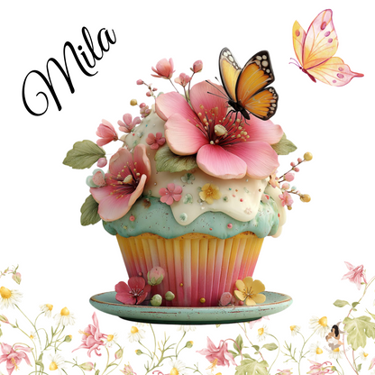 Sticker Toniebox personnalisé cupcake