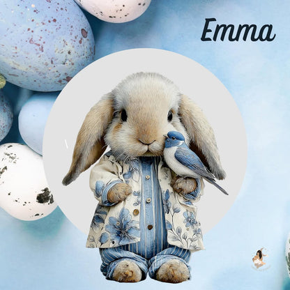 Stickers Toniebox – Collection Bleu Poétique lapin 🌙